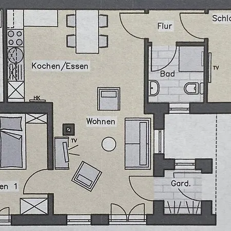 With 2 Bedrooms Tatil Evi